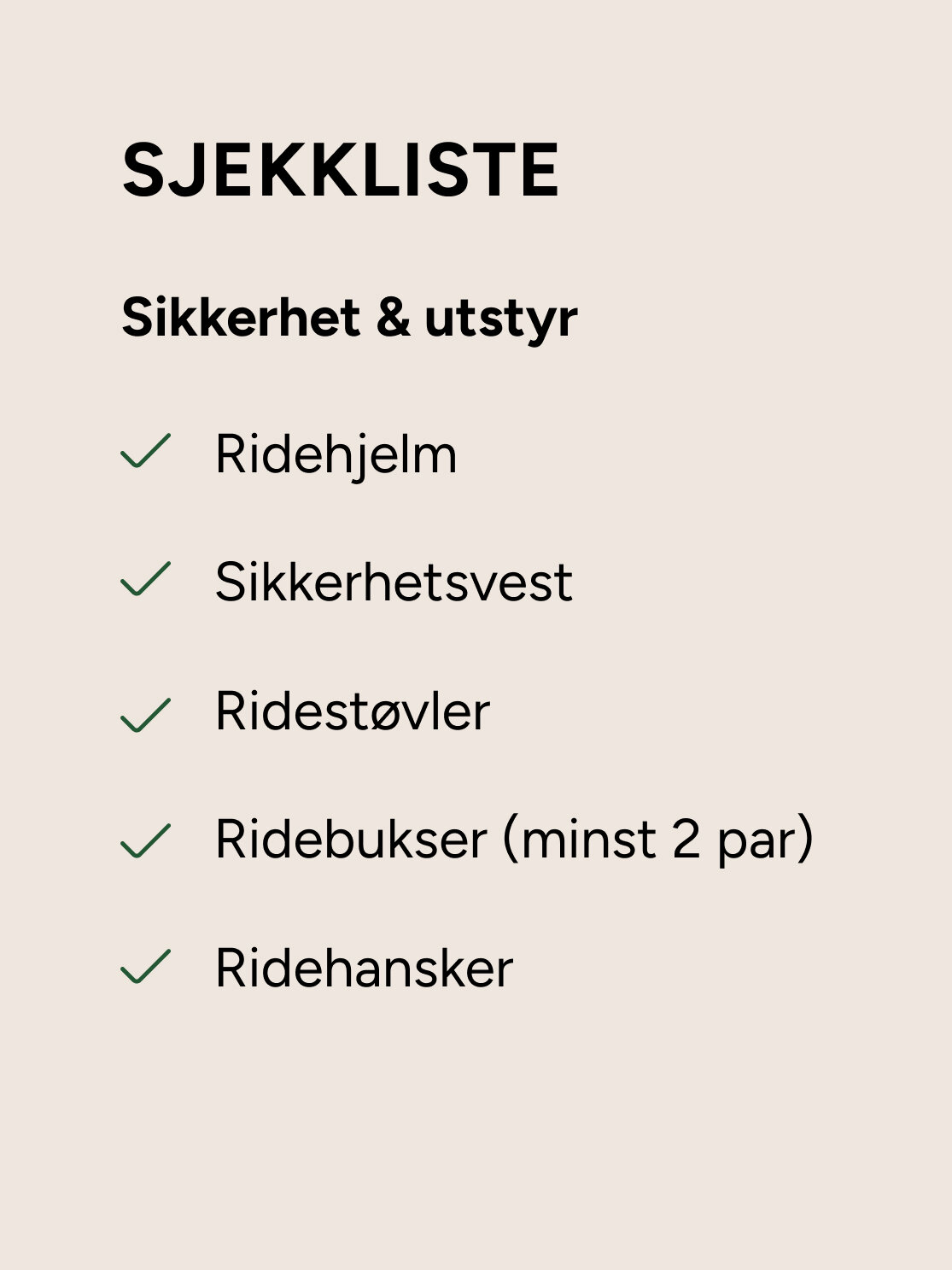 checklist