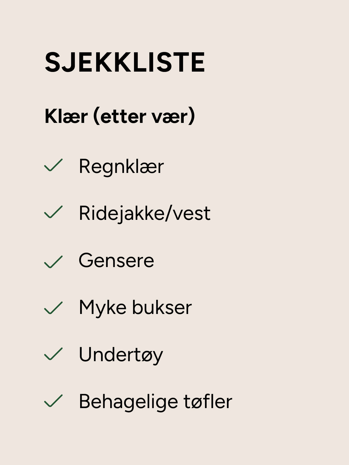 checklist