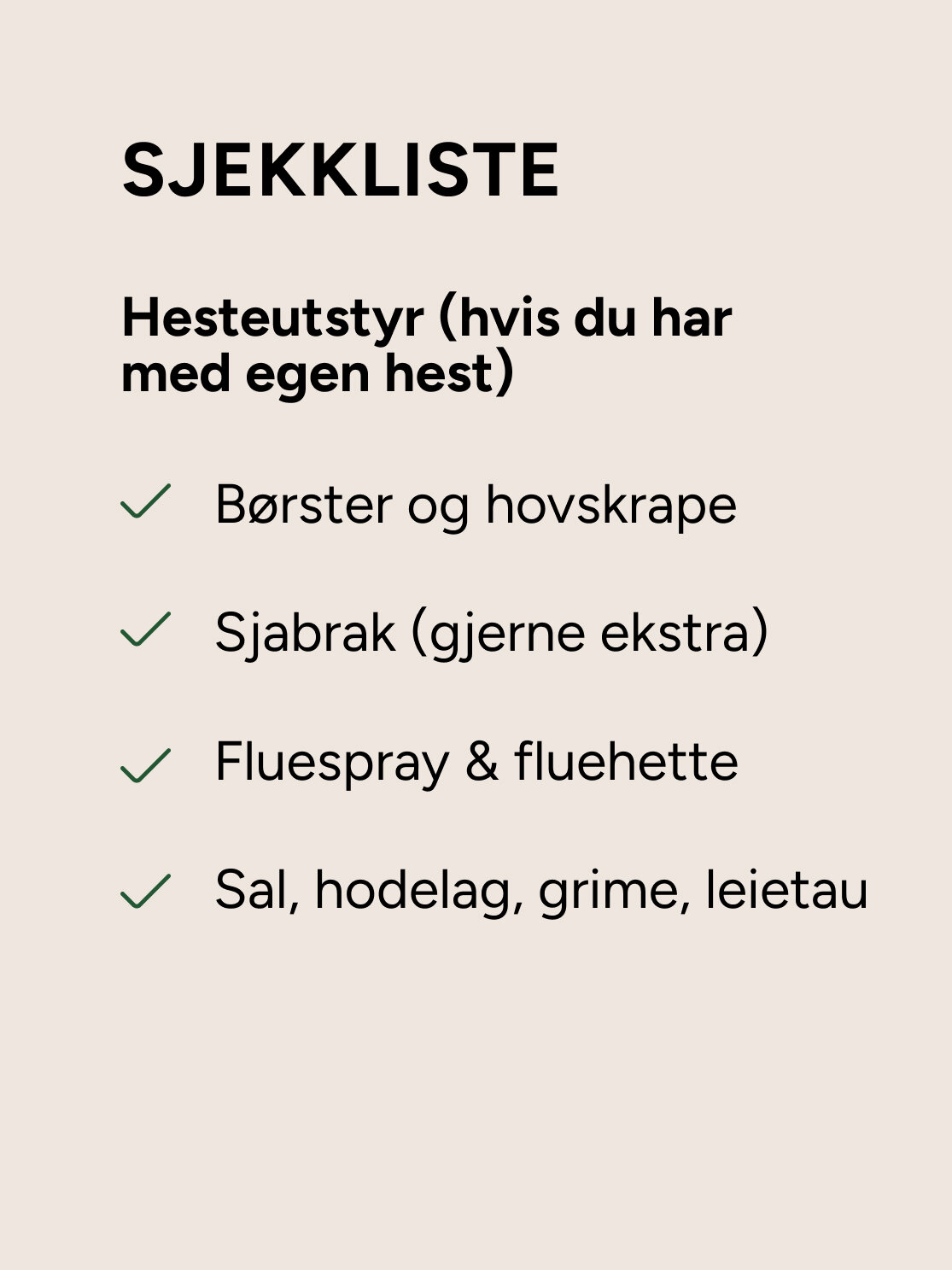 checklist