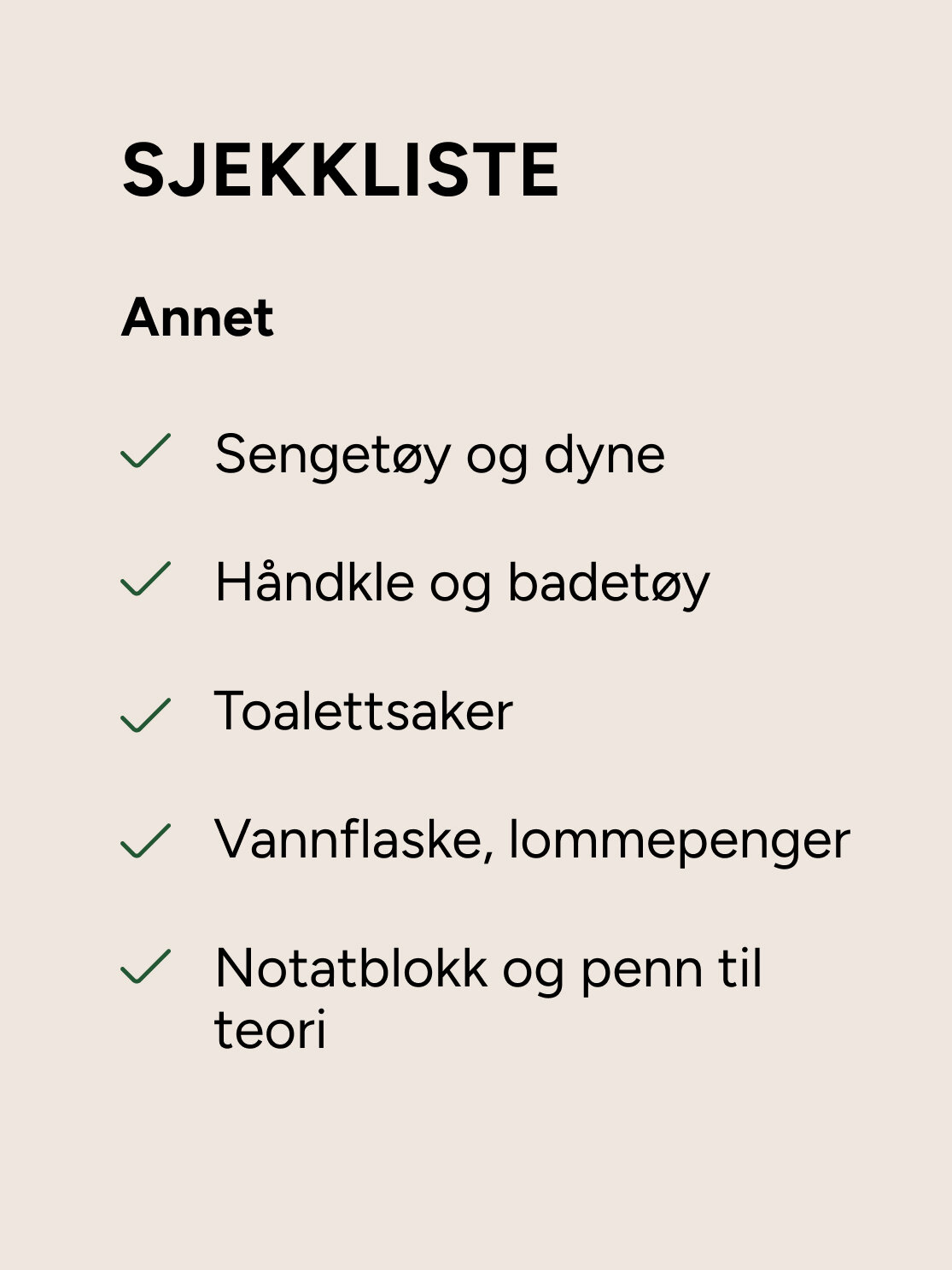 checklist