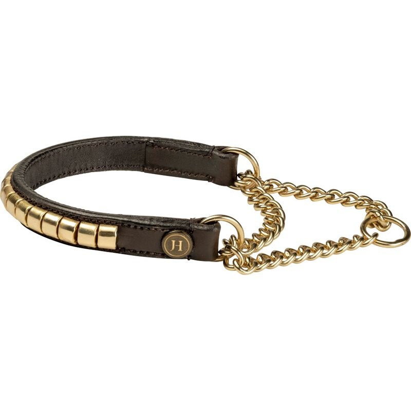 Halsbånd Halvstrupende Cossira JH Collection® Mørkebrun