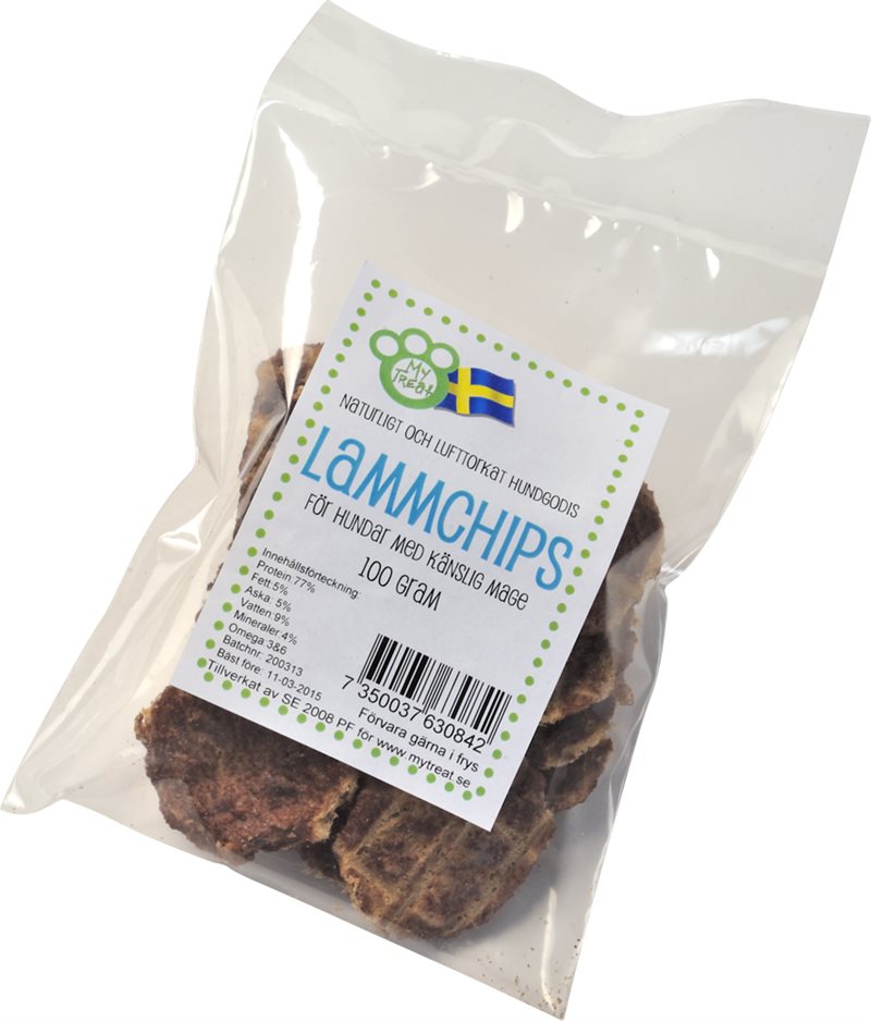 Hundegodis Lammchips My treat
