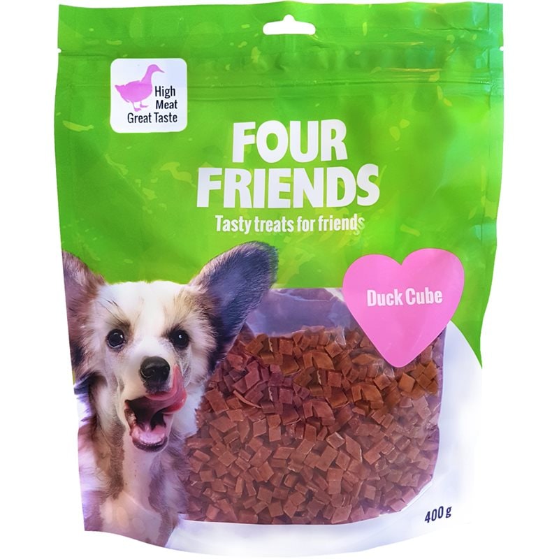Hundegodis Duck Cube 400 g FourFriends