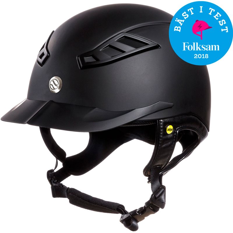 Ridehjelm VG1 EQ3 Lynx Smooth Top Mips Back on Track® Svart