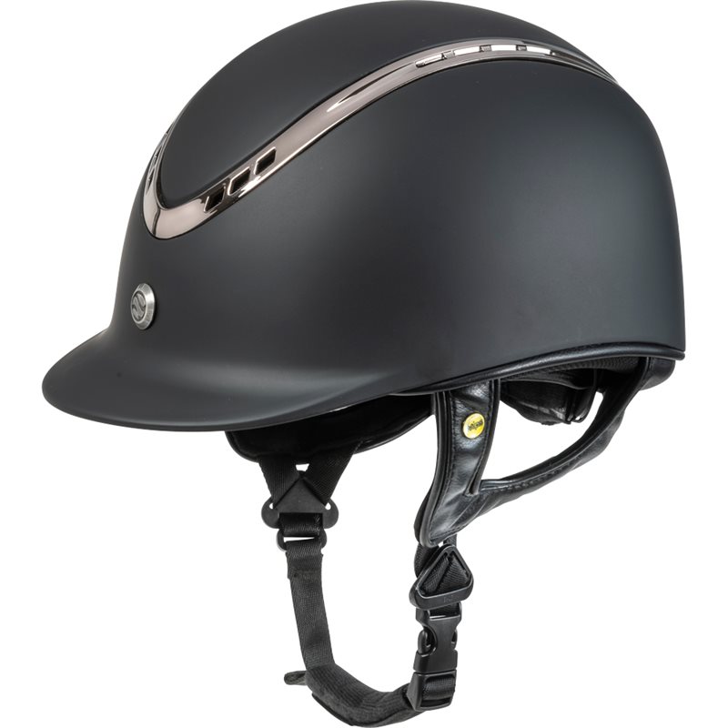 Ridehjelm VG1 Pardus Smooth Top Back on Track® Svart