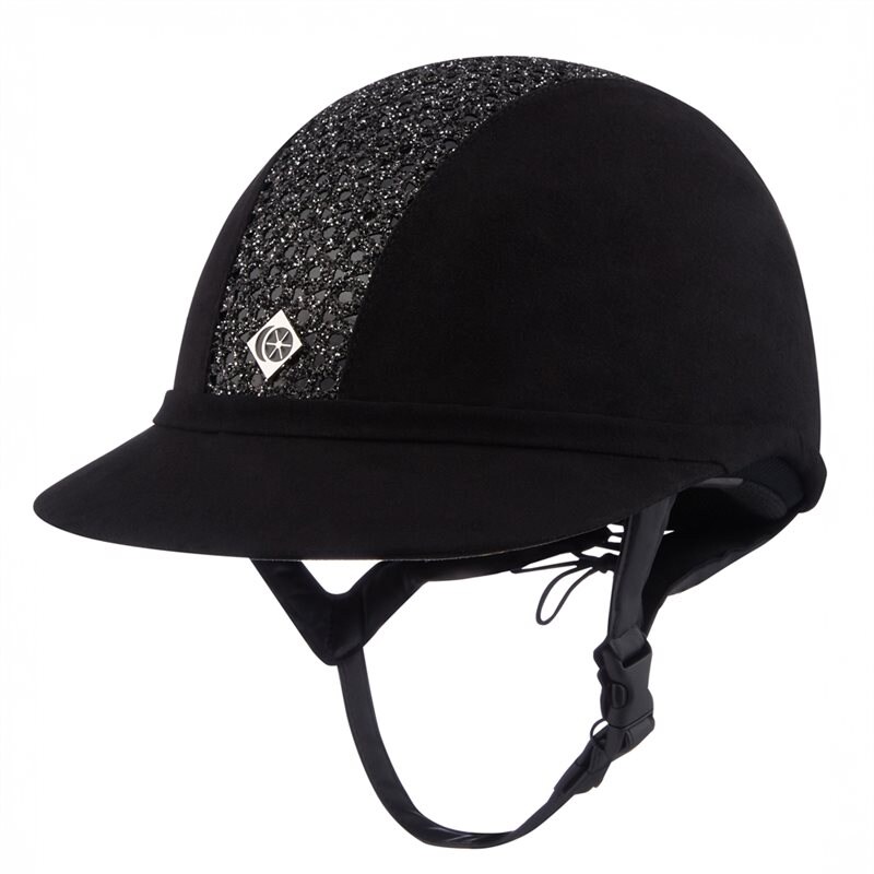 Ridehjelm VG1 SP8 Sparkly Charles Owen Svart