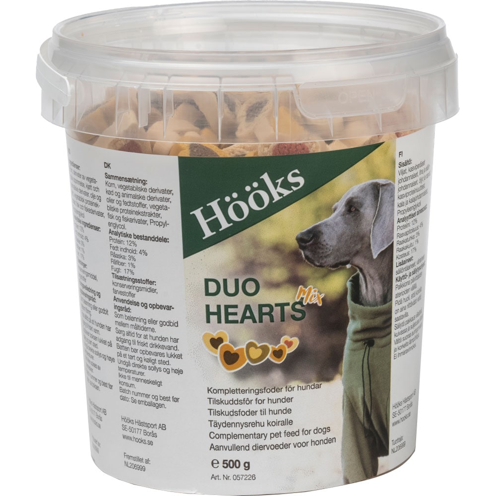 Hundegodis  Duo Heart Mix Hööks