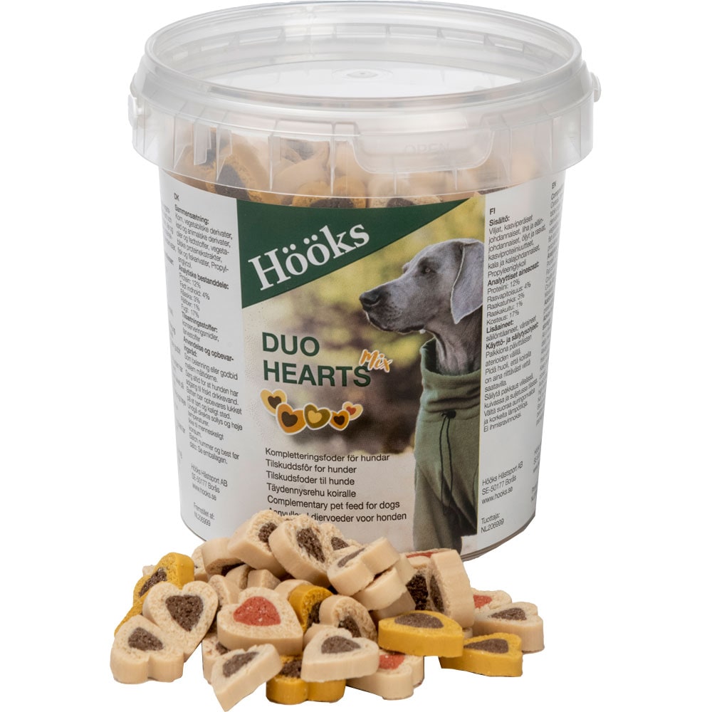 Hundegodis  Duo Heart Mix Hööks