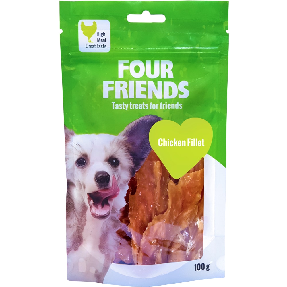 Hundegodis  Chicken Fillet 100 g FourFriends