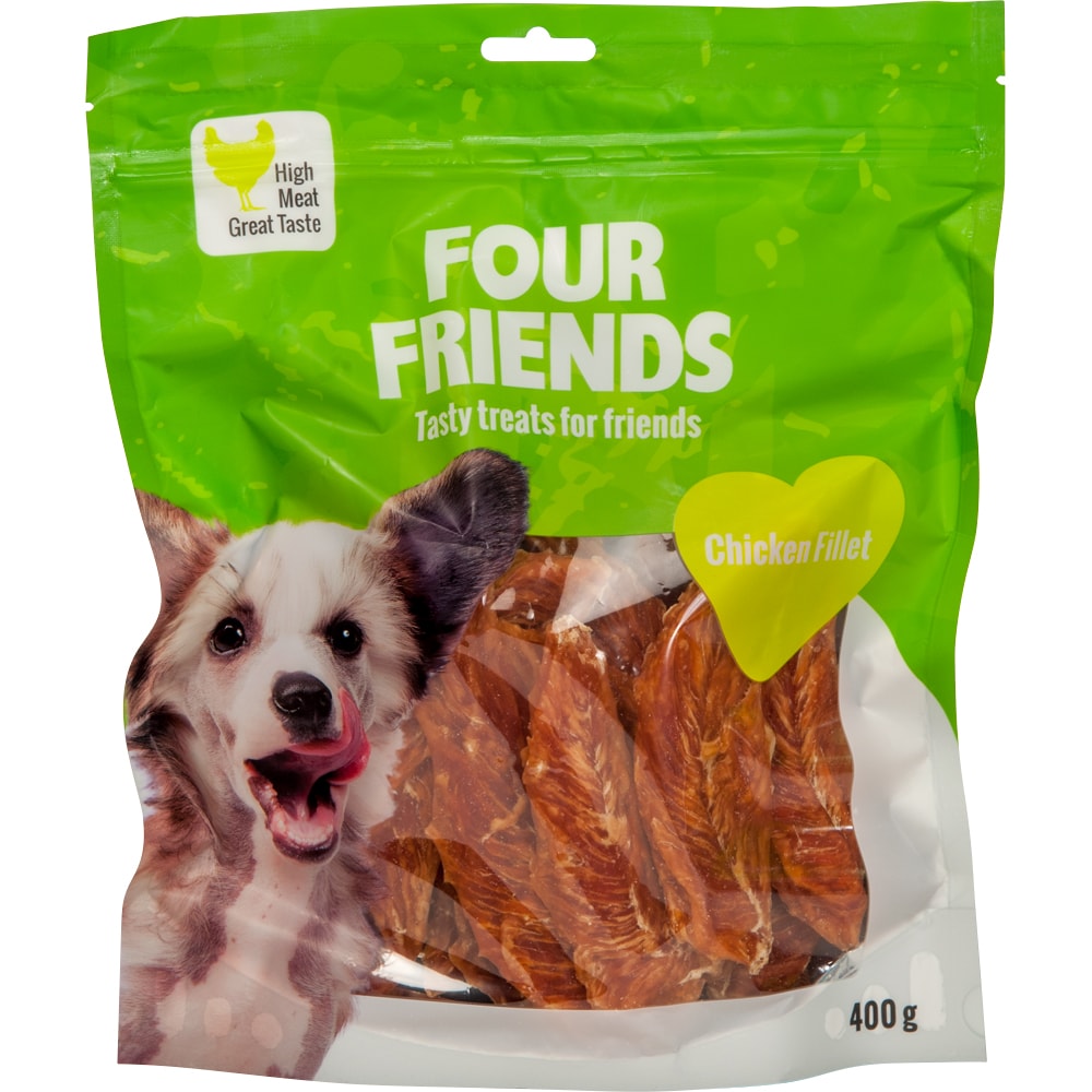 Hundegodis  Chicken Fillet 400 g FourFriends