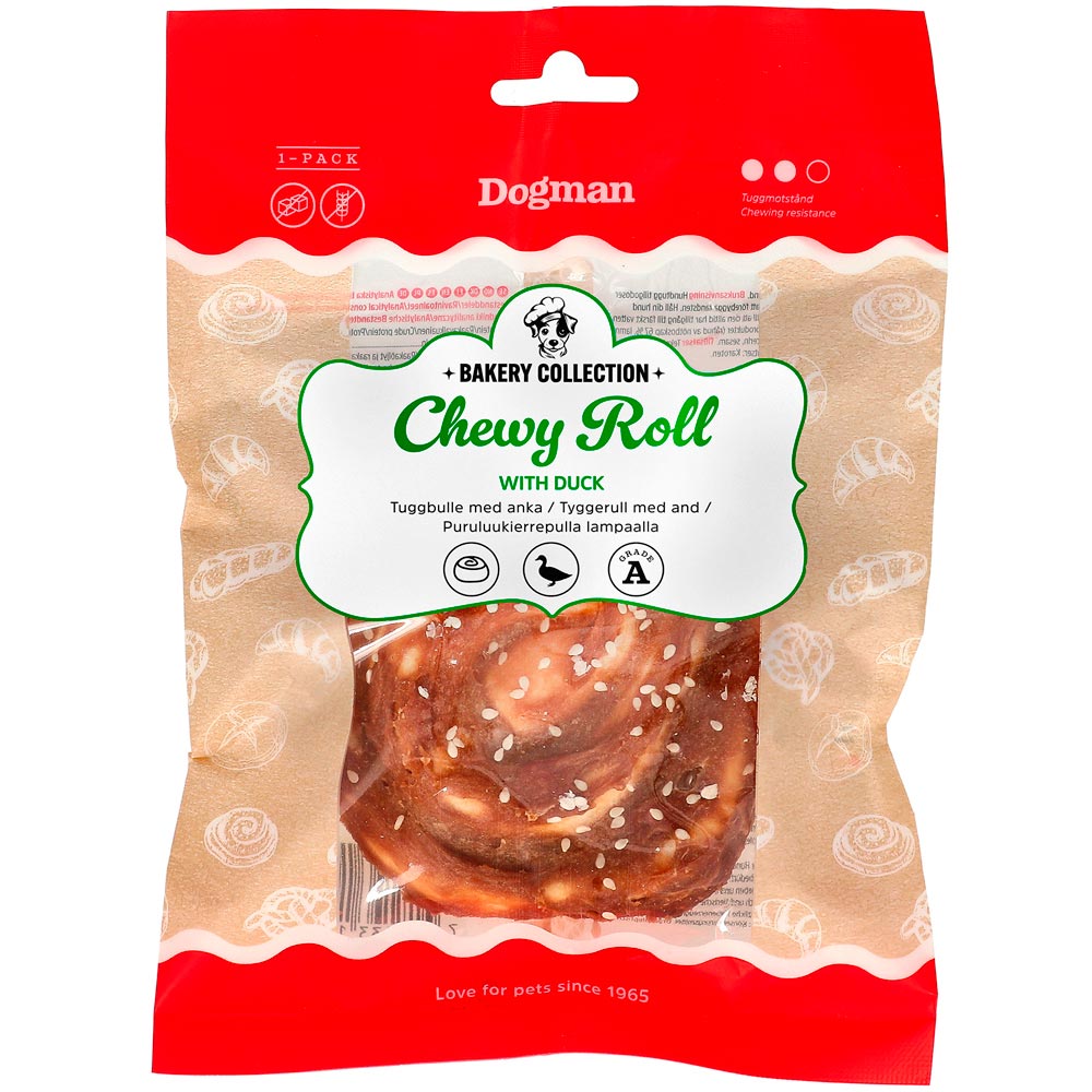 Hundetygg  Chewy roll duck Dogman