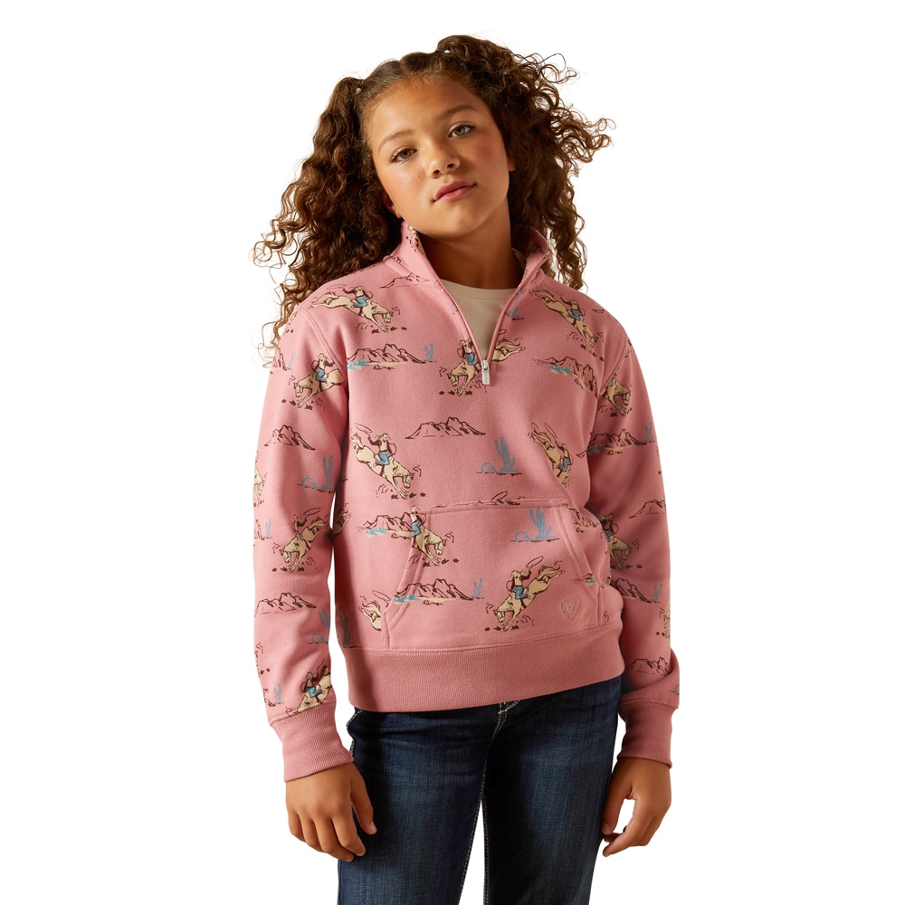 Collegegenser  Junior BRONC SCENE 1/4 ZIP ARIAT®