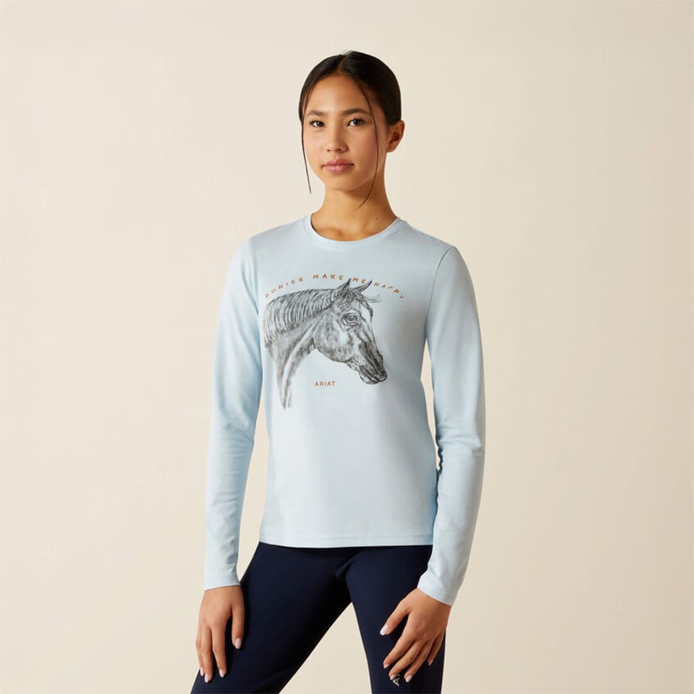 Langermet T-skjorte Junior Happy Tee ARIAT®