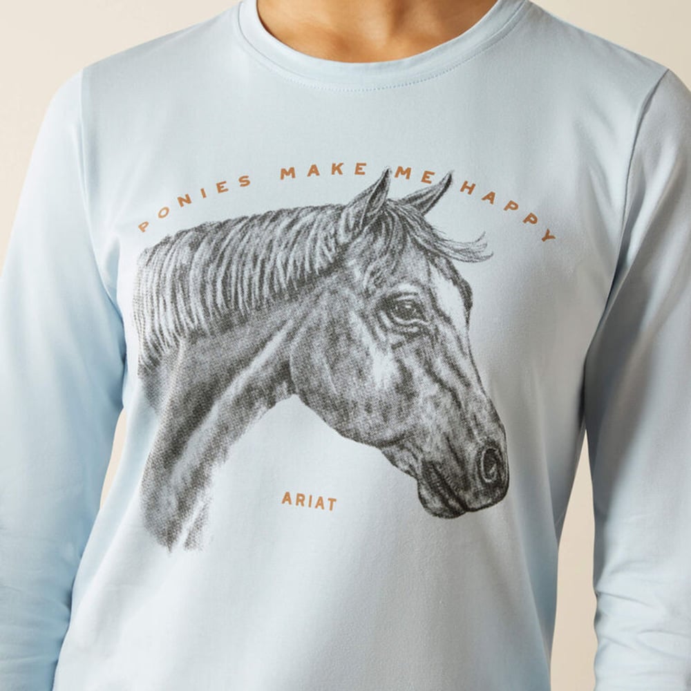 Langermet T-skjorte Junior Happy Tee ARIAT®