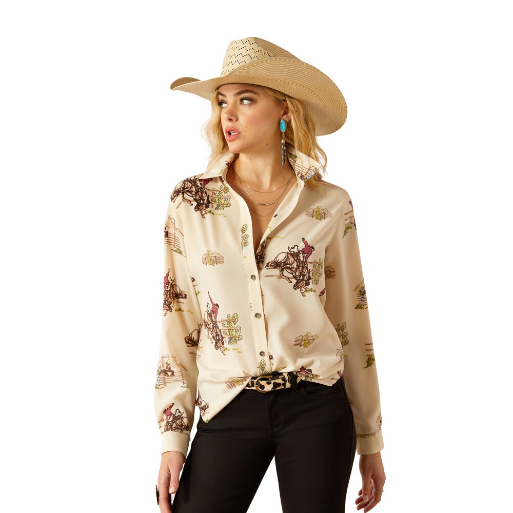 Skjorte  Wms Homestyle Button Up ARIAT®