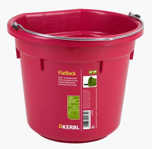 Bøtte med rett side 20 L Kerbl