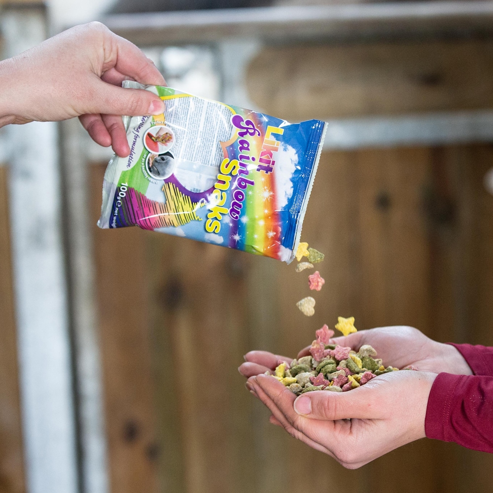 Hestegodbiter 100 g Snaks Rainbow Likit