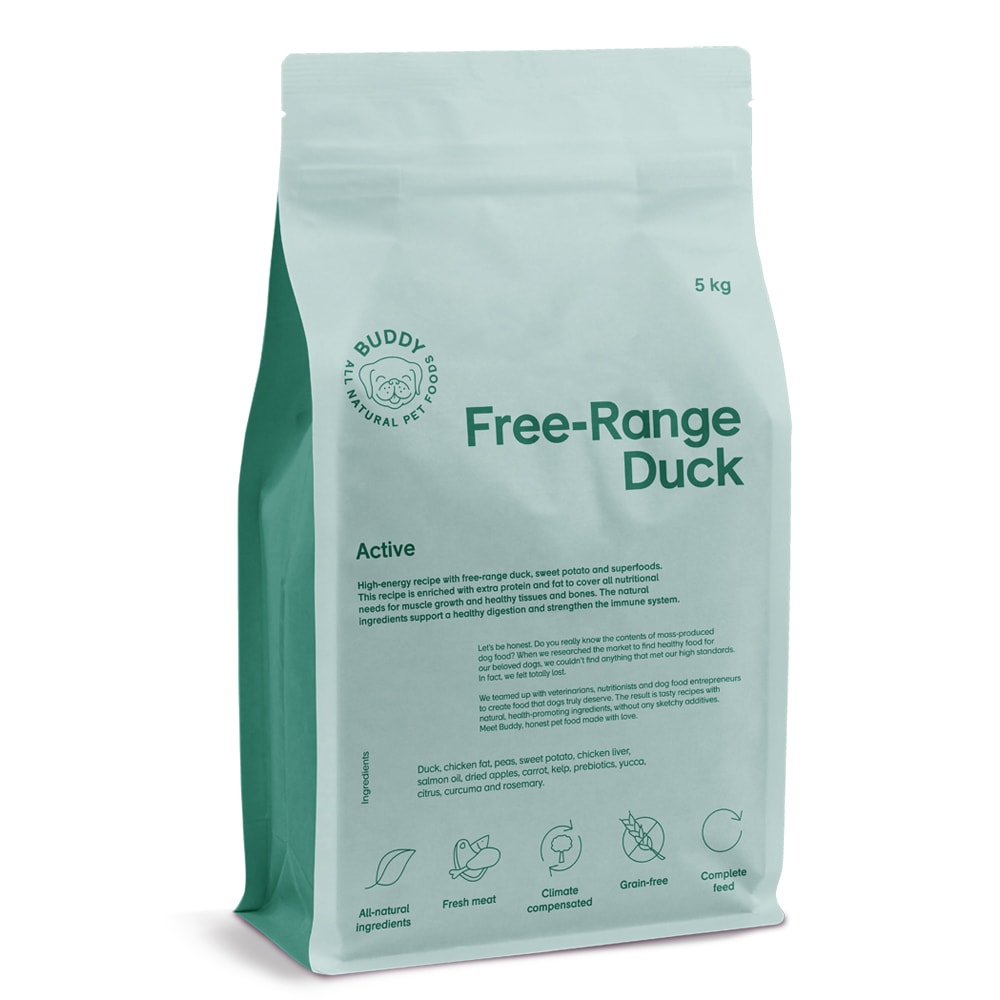 Hundefôr 5 kg Free-Range Duck BUDDY