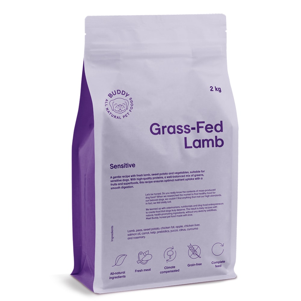 Hundefôr 2 kg Grass-Fed Lamb BUDDY