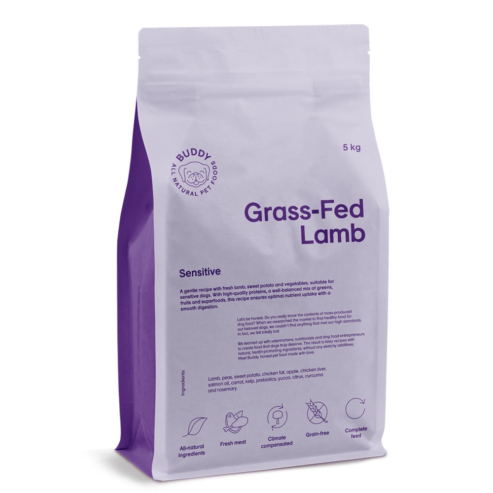 Hundefôr 5 kg Grass-Fed Lamb BUDDY