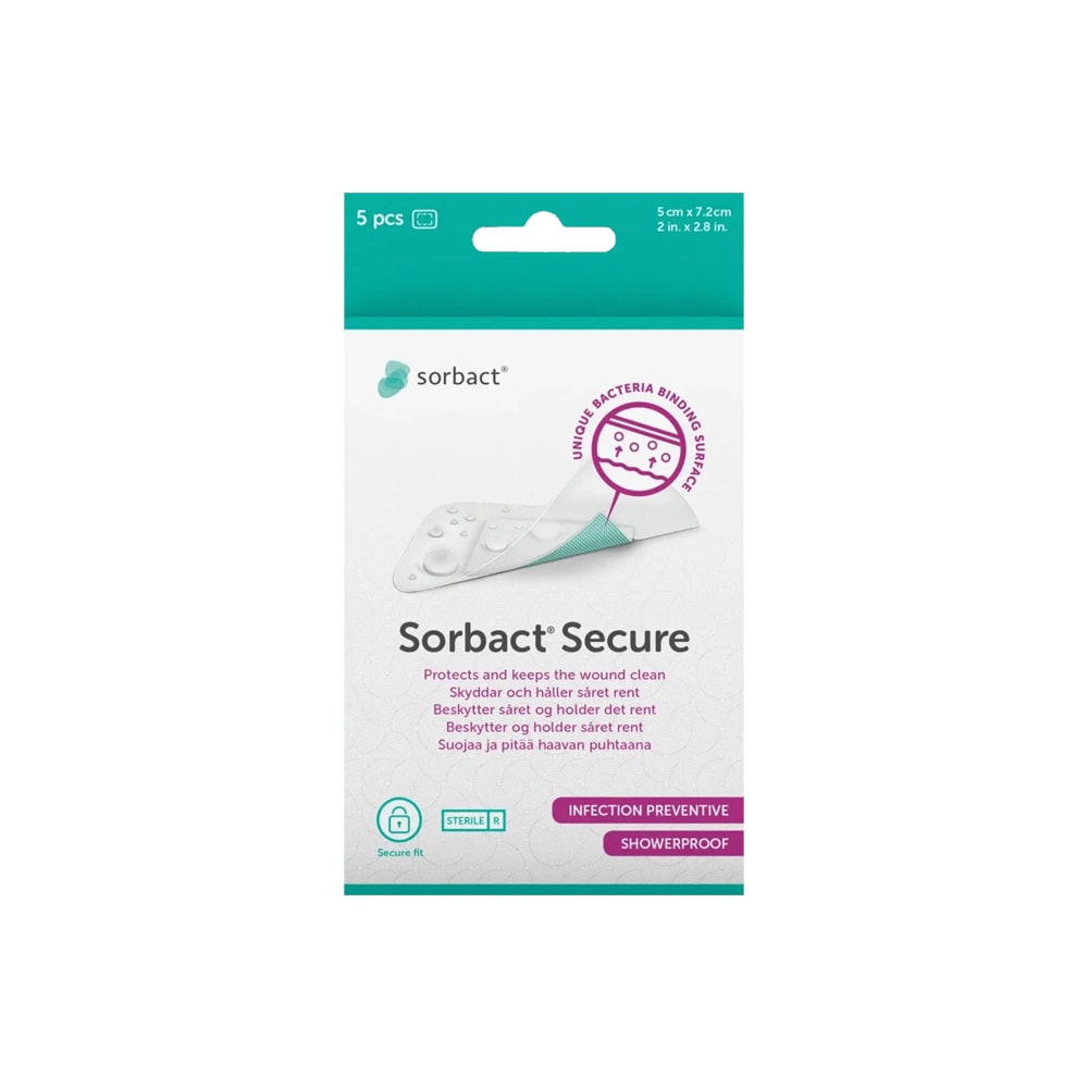  5-pkn. Secure 5x7,2 cm Sorbact
